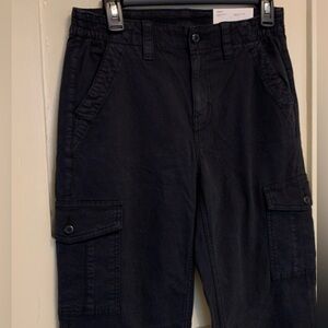 American Eagle High-Rise Stretch Straight Leg Cargo Pants 4 Long
